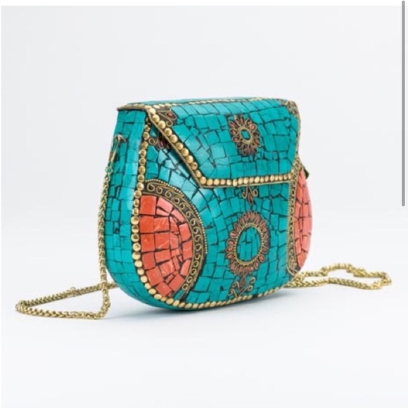 Ramla Jewel Bag Mosaic Tiles Handmade in Morocco - Picture 1 of 10